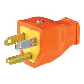 Eaton Wiring Devices BP399O Electrical Plug, 2 -Pole, 15 A, 125 V, NEMA: NEMA 5-15