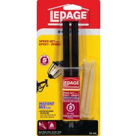 LePage 1028091 Epoxy, Translucent Yellow, Liquid, 14 mL Syringe