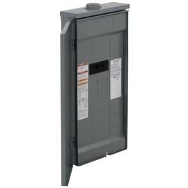 Square D HOM816M200PFTRB Load Center, 16 -Pole, 200 A, 8 -Space, NEMA 3R Enclosure, Flush, Surface Mounting