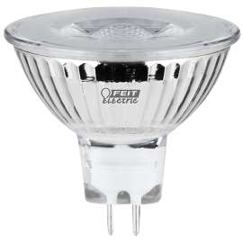 Feit Electric BPEXN/930CA/3 LED Bulb, Track/Recessed, MR16 Lamp, 50 W Equivalent, GU5.3 Lamp Base, Dimmable, Silver