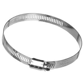 DUNDAS JAFINE MC6ZW Worm Gear Clamp, Clamping Range: 6 in, Galvanized Steel