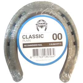 Diamond Farrier DC00PR Classic Plain Horseshoe, 1/4 in Thick, 00, Steel