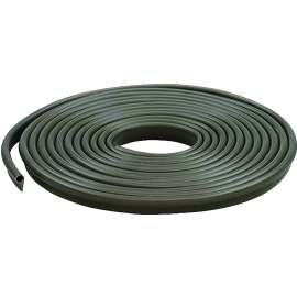 M-D 78196 Gasket Weatherstrip, 1/2 in W, 17 ft L, Vinyl, Brown