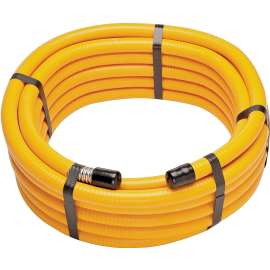 Pro-Flex PFCT-3475 Corrugated Flexible Hose, 3/4 in, 75 ft L, Yellow
