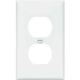 Eaton Wiring Devices 5132W Standard-Size Wallplate, 1-Gang, Nylon, White