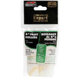 BENNETT 2X4 Y/S Roller Refill, 5 mm Thick Nap, 150 mm L, Fabric Cover