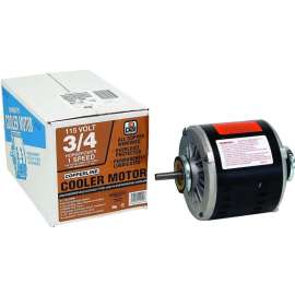 Dial 2205 Evaporative Cooler Motor, 0.75 hp, 115 V, 1/2 in Dia Shaft, 1725 rpm Speed, Ball Bearing