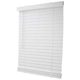 Simple Spaces FWMB-10 Blind, 64 in L, 29 in W, Faux Wood, White