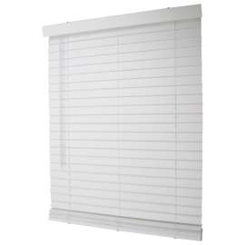 Simple Spaces FWMB-14 Blind, 64 in L, 34 in W, Faux Wood, White