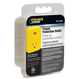 PowerZone ORFPO15 Single Outlet Signal, 125, Yellow