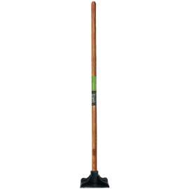 TRUE TEMPER 2233400 Tamper, 8 in L Blade, 8 in W Blade, Steel Blade, Hardwood Handle