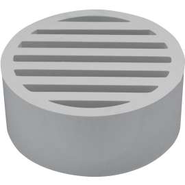 CANPLAS 193864 Floor Strainer, 4 in, Spigot, PVC Body, White