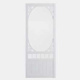 Colonial Elegance Deerglen DCC36-V Screen Door, 36 in W, 82 in H, Pine, Composite White