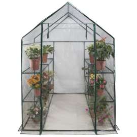 Landscapers Select GHLPS Green House, 56.5 in L, 56.5 in W, 75 in H, Zippered Access Door