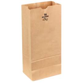Duro Bag 71016 Heavy-Duty SOS Bag, Virgin Paper, Kraft