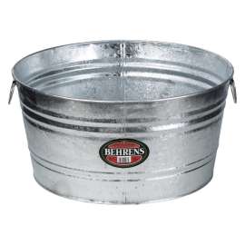 Behrens 2 Wash Tub, 15 gal Capacity, Steel