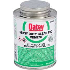 Oatey 30850 Solvent Cement, 4 oz Can, Liquid, Clear