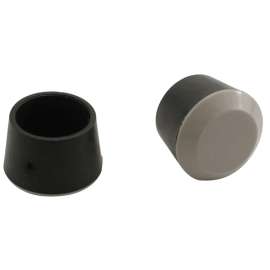 Shepherd Hardware 9219 Chair Tip, Round, Rubber, Black, 1 in Dia, 1 in H