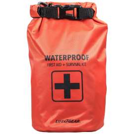 LIFE+GEAR 41-3820 First Aid and Survival Kit, 130-Piece, Red