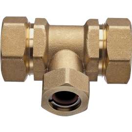 Pro-Flex PFTE-CCB6 Tube Tee, 3/4 in Run, 1/2 in Branch