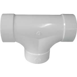 GENOVA 41644 Cleanout Tee, 4 in Hub, White