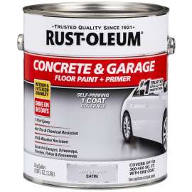 RUST-OLEUM 225359 Floor Paint, Satin, Armor Gray, 1 gal Can