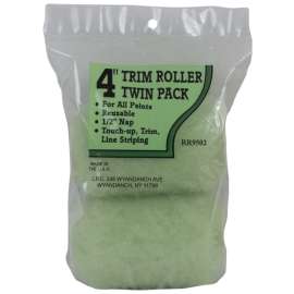Linzer RR9502 Roller Cover, 1/2 in Thick Nap, 4 in L, Polyester Cover