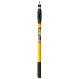 Purdy POWER LOCK 140855624 Extension Pole, 1-5/16 in Dia, 2 to 4 ft L, Aluminum/Fiberglass, Rubber Handle