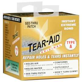 TEAR-AID D-ROLL-A-20 Fabric Repair Kit, A, Clear