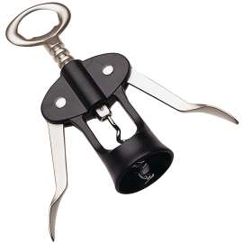 CHEF CRAFT 20168 Winged Cork Screw, 6-1/2 in L, Zinc, Chrome