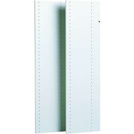 Easy Track RV1447 Closet Panel, 48 in L, 5/8 in W, Particleboard, White