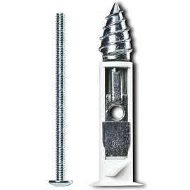 COBRA ANCHORS 363S Driller Toggle Bolt, 2 in L, Zinc, 100 lb
