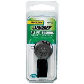 Jandorf 61403 Conduit Bushing, 9/16 in Dia Cable, Nylon, Black, 7/8 in Dia Panel Hole, 0.453 in Thick Panel
