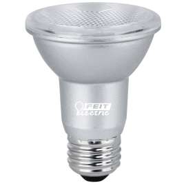 Feit Electric PAR20DM/950CA LED Lamp, Flood/Spotlight, PAR20 Lamp, 50 W Equivalent, E26 Lamp Base, Dimmable, Silver
