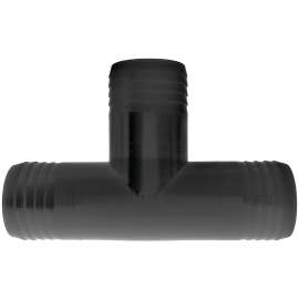 GREEN LEAF T112P Hose Adapter Tee, Polypropylene, Black
