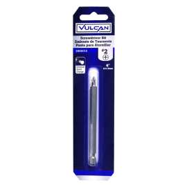 Vulcan 375161OR Screwdriver Bit, Hex Shank, S2 Chrome Molybdenum Steel