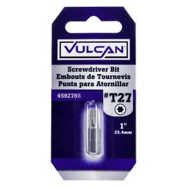 Vulcan 307671OR Screwdriver Bit, Hex Shank, S2 Chrome Molybdenum Steel