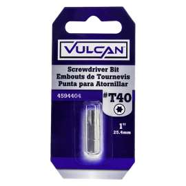Vulcan 307831OR Screwdriver Bit, Hex Shank, S2 Chrome Molybdenum Steel
