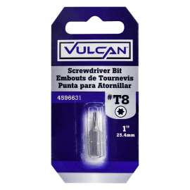 Vulcan 307081OR Screwdriver Bit, Hex Shank, S2 Chrome Molybdenum Steel