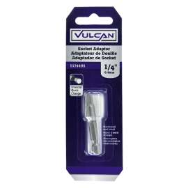 Vulcan 304491OR Socket Adapter, 1/4 in Drive, 2 in L, Hardened Steel