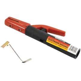 Forney 56200 Medium-Duty Electrode Holder, 3/16 in Max Electrode Size, #2 Cable Connection, 300 A, Insulated, Brass