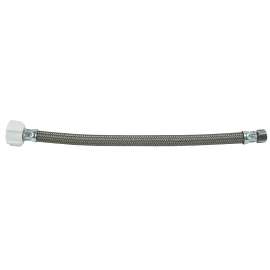 BrassCraft PSB856 Toilet Connector, 3/8 in Inlet, Compression Inlet, 7/8 in Outlet, Ballcock Outlet, 12 in L