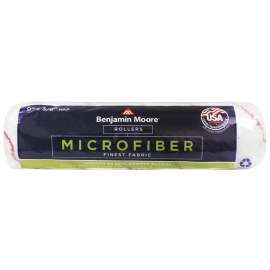 Benjamin Moore U65682-018 Roller Cover, 3/8 in Thick Nap, 9 in L, Microfiber Cover