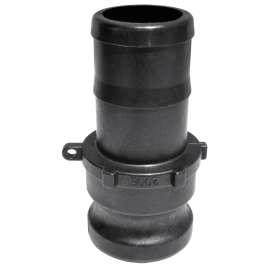 BANJO 100E Cam Lever Coupling, 1 in, Male Adapter x Hose Shank, Polypropylene