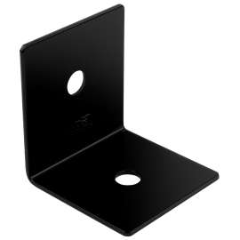 National Hardware Indio 1218BC Series N800-201 90 deg Heavy Angle, 3 in W, 3-1/4 in D, 3 in H, Steel, Black