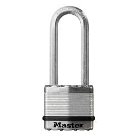 Master Lock Magnum Series M1XKADLJ Padlock, Keyed Different Key, 5/16 in Dia Shackle, 2-1/2 in H Shackle, Zinc