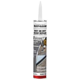 RUST-OLEUM 301826 Cement Roof Repair, Black, Liquid, 10.1 oz Cartridge
