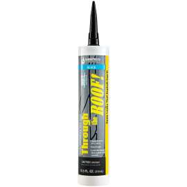 Through The Roof! 14065 Sealant, Black, Liquid, 10.5 oz Cartridge