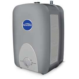 Richmond 6MT2-1 Mini-Tank Water Heater, 12 A, 120 V, 1440 W, 2.5 gal Tank, Floor, Wall Mounting