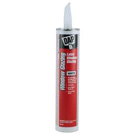 DAP 70980 Latex Window Glazing, Paste, White, 300 mL Cartridge